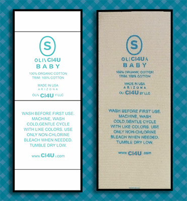 care labels for baby clothes